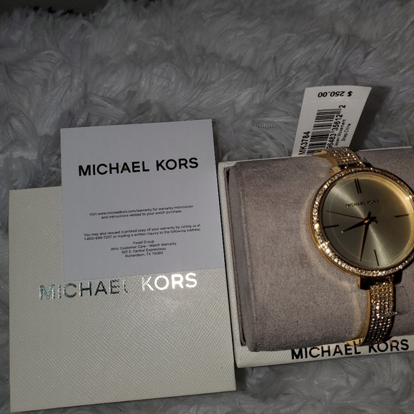 Michael Kors Womens Jaryn Pave Analog Bangle watch model 3784 - Picture 3 of 6